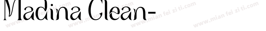 Madina Clean字体转换